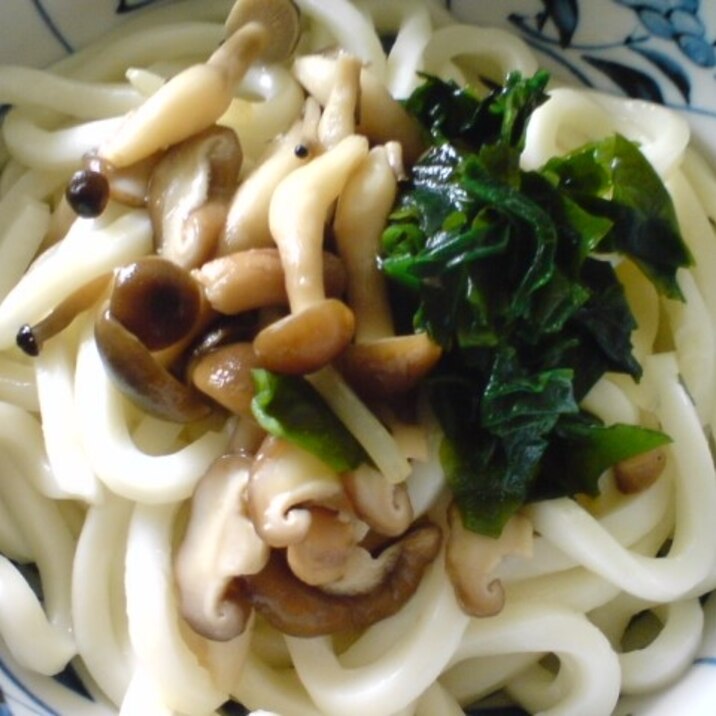 あったかきのこ釜揚げうどん